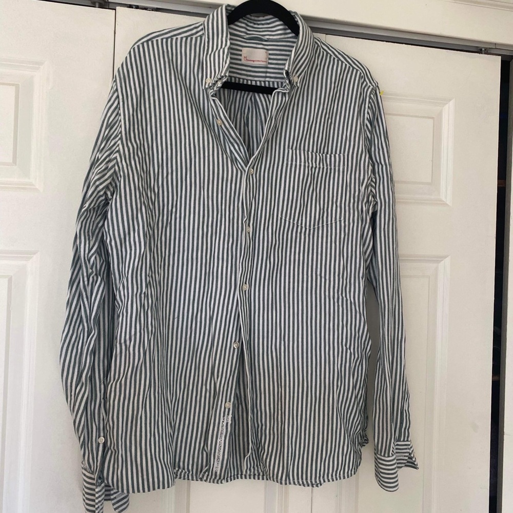 Knowledge apparel cotton tencel l/s button down